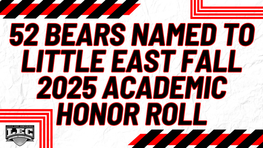 52 Bears Named to Little East Fall Academic Honor Roll