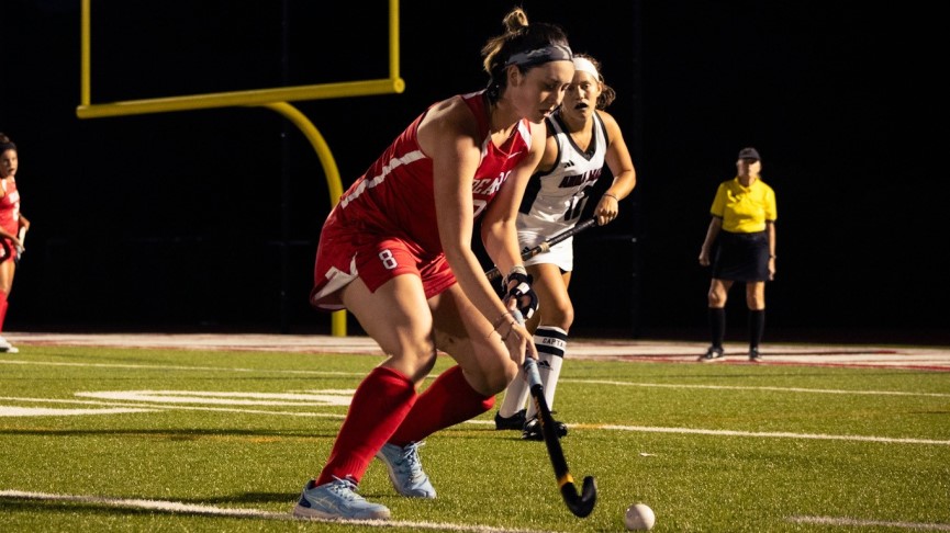 Field Hockey Blanks Anna Maria Behind James Hat Trick