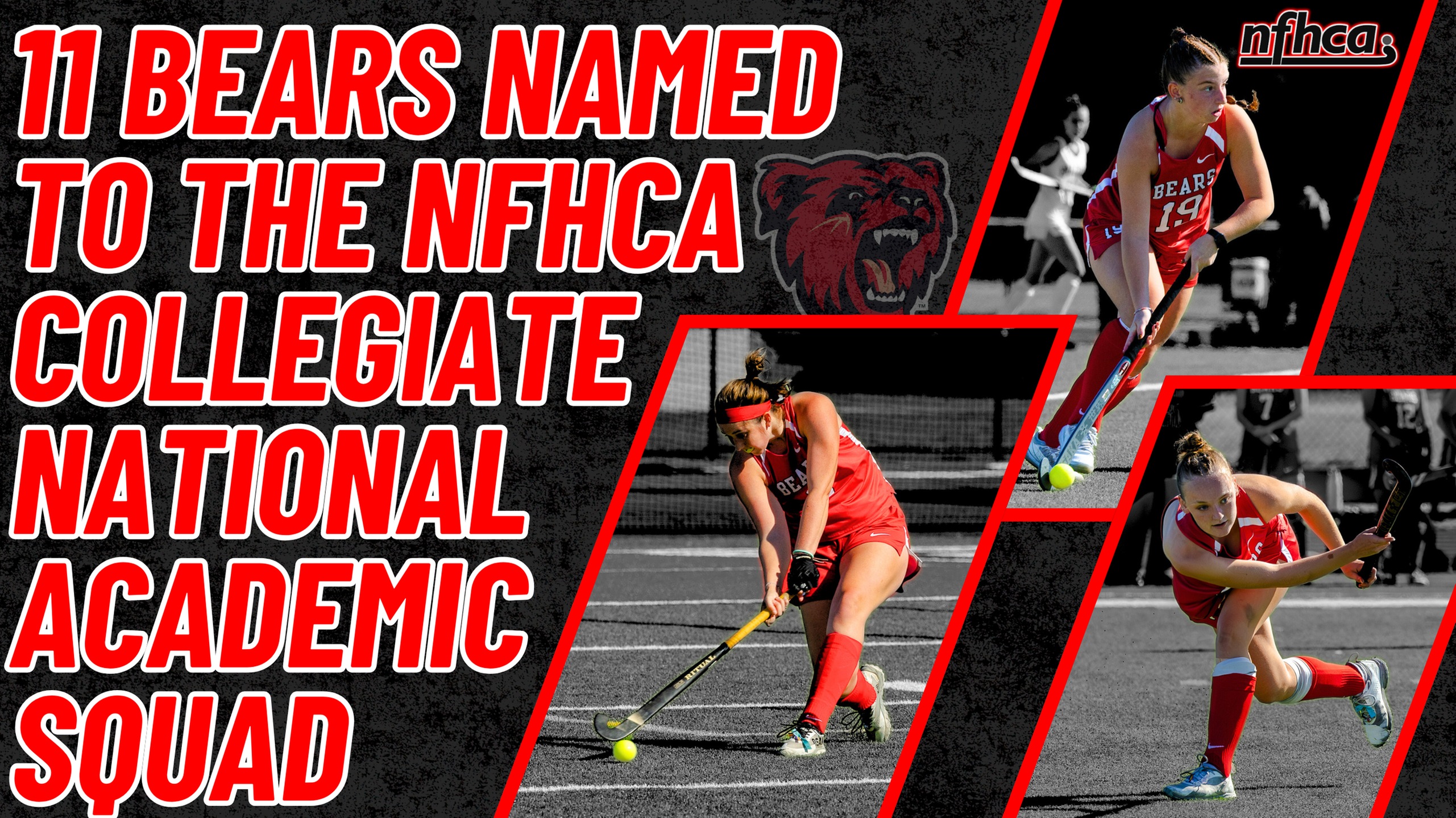 11 Bears Named to NFHCA National Academic Squad
