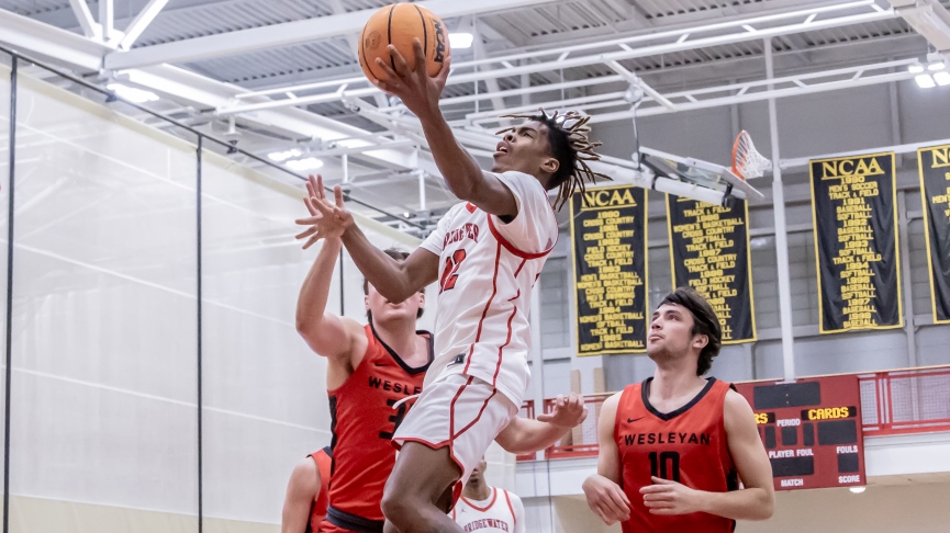 Men's Basketball Falls to #16 Wesleyan, 90-46