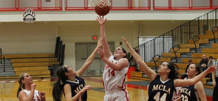 Casey Wins 200th as Women's Hoops Downs MCLA in MASCAC Semis