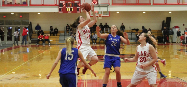 Williamson, Cosby Lead Women's Basketball to 74-63 Win over Saint Joseph's