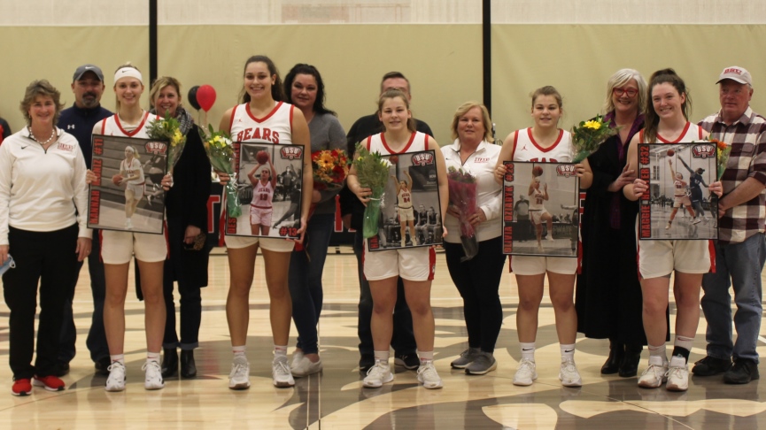Women's Basketball Posts 83-35 Win Over MCLA on Senior Night