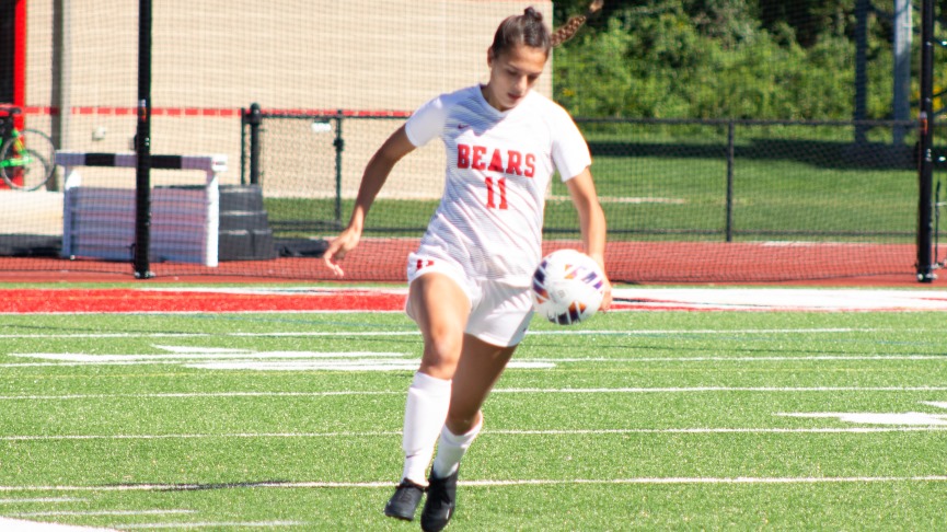 Belcher Leads Women's Soccer to 5-4 Comeback Win Over Roger Williams