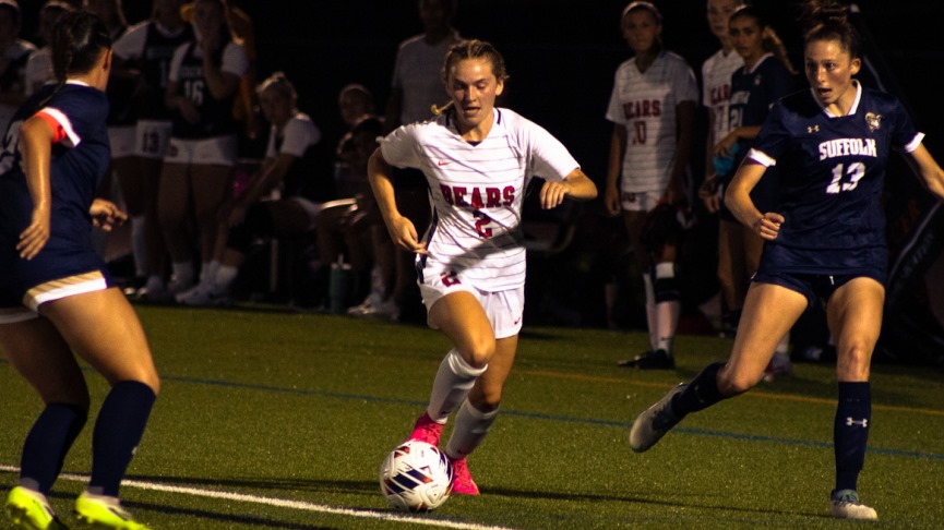Women's Soccer Blanks Suffolk, 3-0