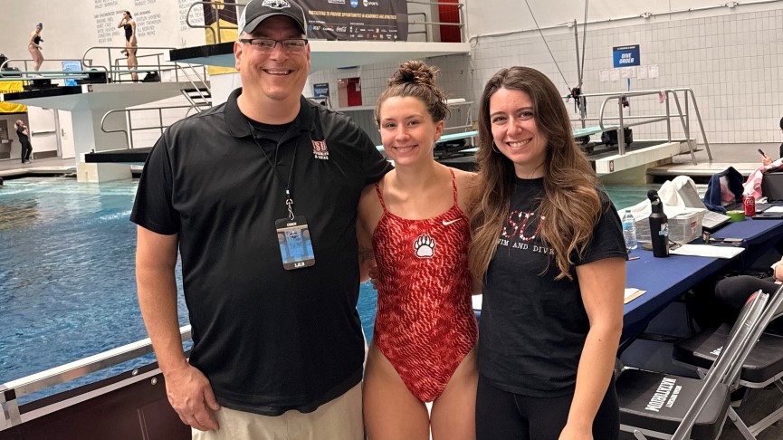 Simard Wraps Up Stellar Career on 3-Meter Board at NCAA Championships